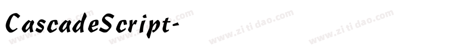 CascadeScript字体转换