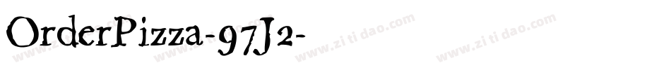 OrderPizza-97J2字体转换