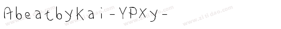 Abeatbykai-YPXy字体转换