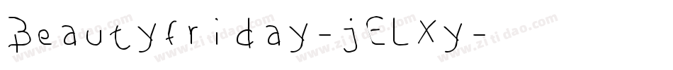Beautyfriday-jELXy字体转换
