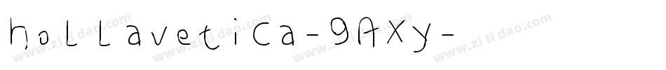 Hollavetica-9AXy字体转换