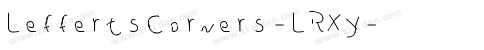 LeffertsCorners-LRXy字体转换