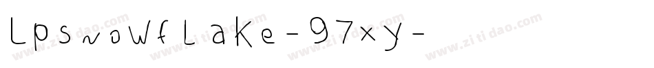 Lpsnowflake-97xy字体转换