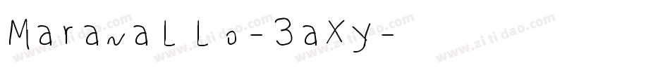 Maranallo-3aXy字体转换