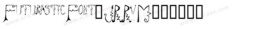 FuturisticFont-JRRvM字体转换