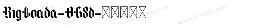 BigLoada-OG8d字体转换