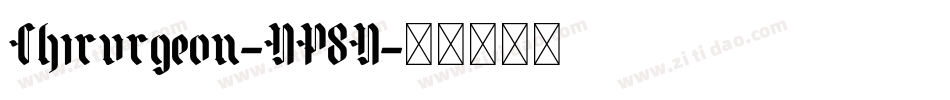 Chirurgeon-DP8D字体转换
