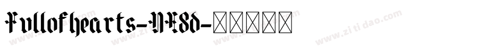 Fullofhearts-DE8d字体转换 Fullofhearts-DE8d字体转换