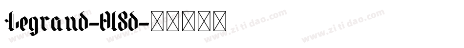 Legrand-0l8d字体转换