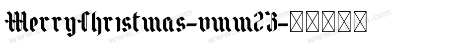MerryChristmas-vmm2Z字体转换