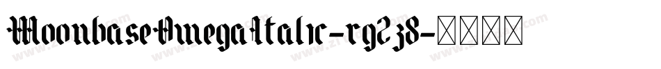 MoonbaseOmegaItalic-rg2z8字体转换