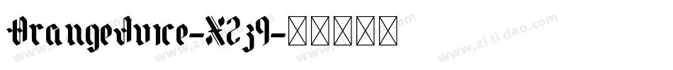 OrangeJuice-X2z9字体转换
