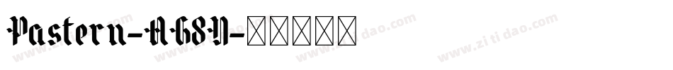 Pastern-AG8D字体转换
