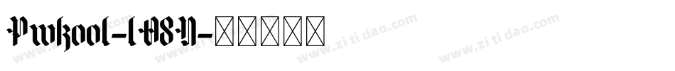 Pwkool-lO8D字体转换