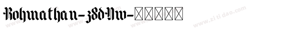 Rohmathan-z8dDw字体转换
