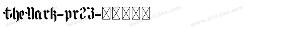 TheDark-pr2Z字体转换