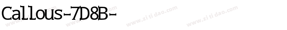 Callous-7D8B字体转换