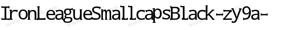 IronLeagueSmallcapsBlack-zy9a字体转换