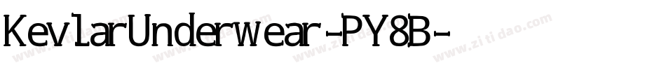 KevlarUnderwear-PY8B字体转换