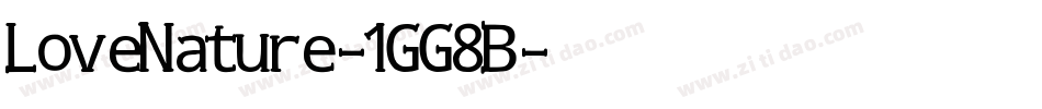 LoveNature-1GG8B字体转换