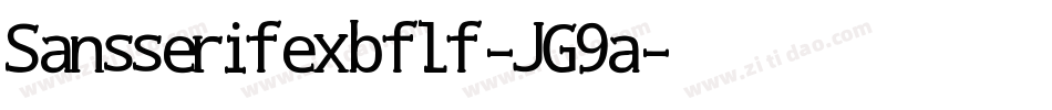 Sansserifexbflf-JG9a字体转换