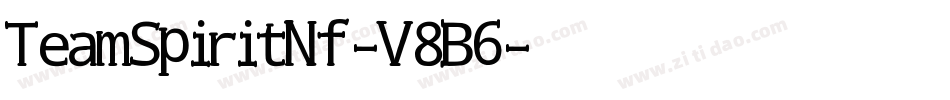 TeamSpiritNf-V8B6字体转换