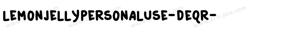 LemonJellyPersonalUse-dEqR字体转换