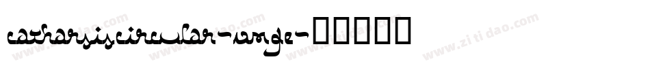 CatharsisCircular-vmGE字体转换
