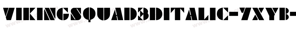 VikingSquad3DItalic-7xyB字体转换