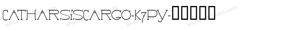 CatharsisCargo-K7py字体转换