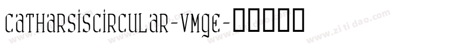 CatharsisCircular-vmGE字体转换