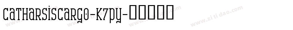 CatharsisCargo-K7py字体转换