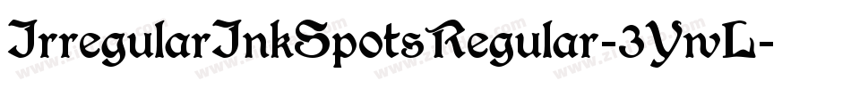 IrregularInkSpotsRegular-3YwL字体转换