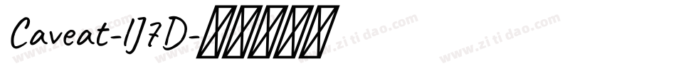 Caveat-lJ7D字体转换