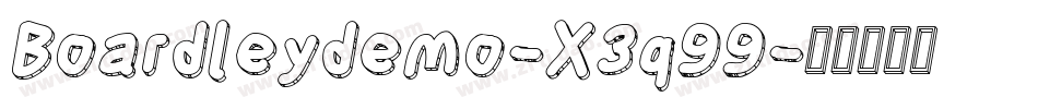 Boardleydemo-X3q99字体转换