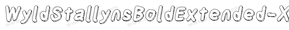 WyldStallynsBoldExtended-X6G2字体转换