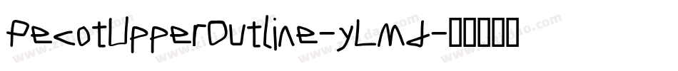 PecotUpperOutline-yLmd字体转换