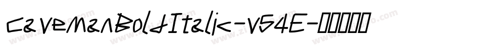 CavemanBoldItalic-v54E字体转换
