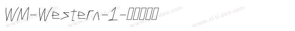 WM-Western-1字体转换