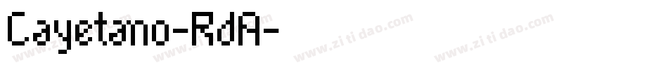 Cayetano-RdA字体转换