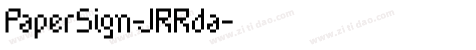 PaperSign-JRRda字体转换