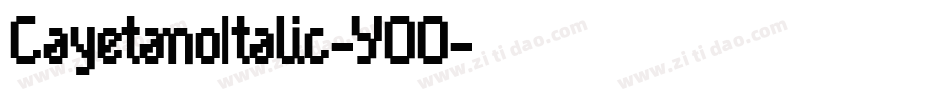 CayetanoItalic-YOO字体转换