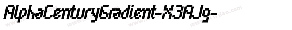 AlphaCenturyGradient-X3AJg字体转换