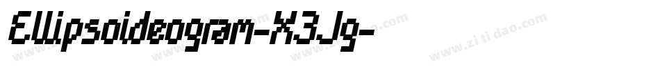 Ellipsoideogram-X3Jg字体转换