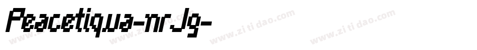 Peacetiqua-nrJg字体转换