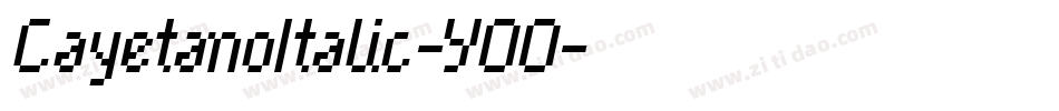 CayetanoItalic-YOO字体转换