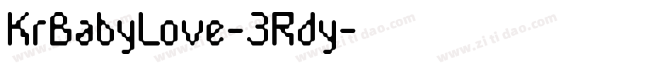 KrBabyLove-3Rdy字体转换