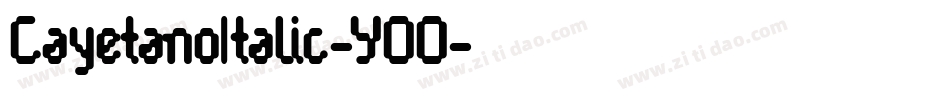 CayetanoItalic-YOO字体转换