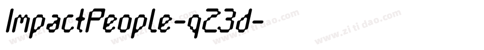 ImpactPeople-q23d字体转换