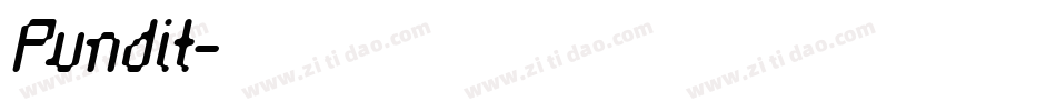 Pundit字体转换